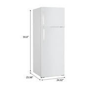 Premium Levella PRN10150HW 23.7 10.1 Cu. Ft. Refrigerator with Freezer White