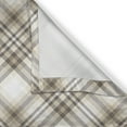 thumbnail image 6 of Ambesonne Beige Tan Valance & Curtain, Plaid in Pastel Nude Art, 55"x30", Off White Dark Mustard, 6 of 7