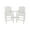White, variant on SERWALL Tall Adirondack Chairs Set of 2 with Double Layer Connecting Tray, HDPE Bar Height Outdoor Chairs, for Patio, Balcony, Porch, Pool, Black