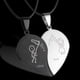 thumbnail image 2 of 2 unids/set de collares de pareja de costura de moda de acero inoxidable mejores amigos para siempre collares con colgante de gato regalo para mujeres y hombres, 2 of 7