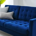 thumbnail image 3 of Modway Exalt Tufted Performance Velvet Sofa in Navy, 3 of 9
