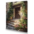thumbnail image 2 of Designart "Village Door Filled With Flowers II" Farm Door and Windows Wall Decor, 2 of 5