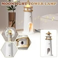 thumbnail image 3 of Moon Lamp Projector Night Light, Moon Light Projector Remote Control, Lighthouse Speaker Bluetooth Lamp, LED Aesthetic Table Lamp Rechargeable, Moon Atmosphere Light for Bedroom, 3 of 8