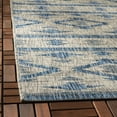 thumbnail image 6 of SAFAVIEH Courtyard April Southwestern Indoor/Outdoor Area Rug, 6'7" x 6'7" Square, Grey/Navy, 6 of 11