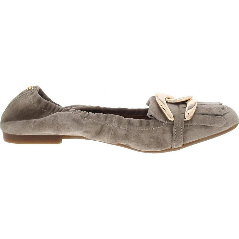 Sam Edelman Mimi Putty Leather Slip On Squared Toe Golden