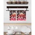 thumbnail image 3 of Black Mountains Kitchen Dish Towels for Drying Dishes Set of 4, Modern Aesthetic Cherry Blossoms Cranes Waffle Weave Microfiber Hand Tea Bathroom Towels Quick Dry & Absorbent Towel 15.7x23.6, 3 of 7
