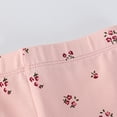 thumbnail image 6 of Weebloom Girls Flare Leggings Toddler Pants Floral Print Casual Stretchable Comfortable Soft Breathable Elastic Waistband for Dailywear Baby Girl Pants Pink 3-4 Years, 6 of 7