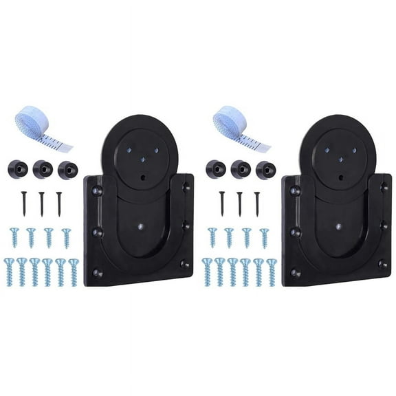 2X Wall Mounted Dartboard Holder Dartboards Mounting Bracket DartBoard Suspensions Stand Set Accessorys Holder,2 set of board holder,Black