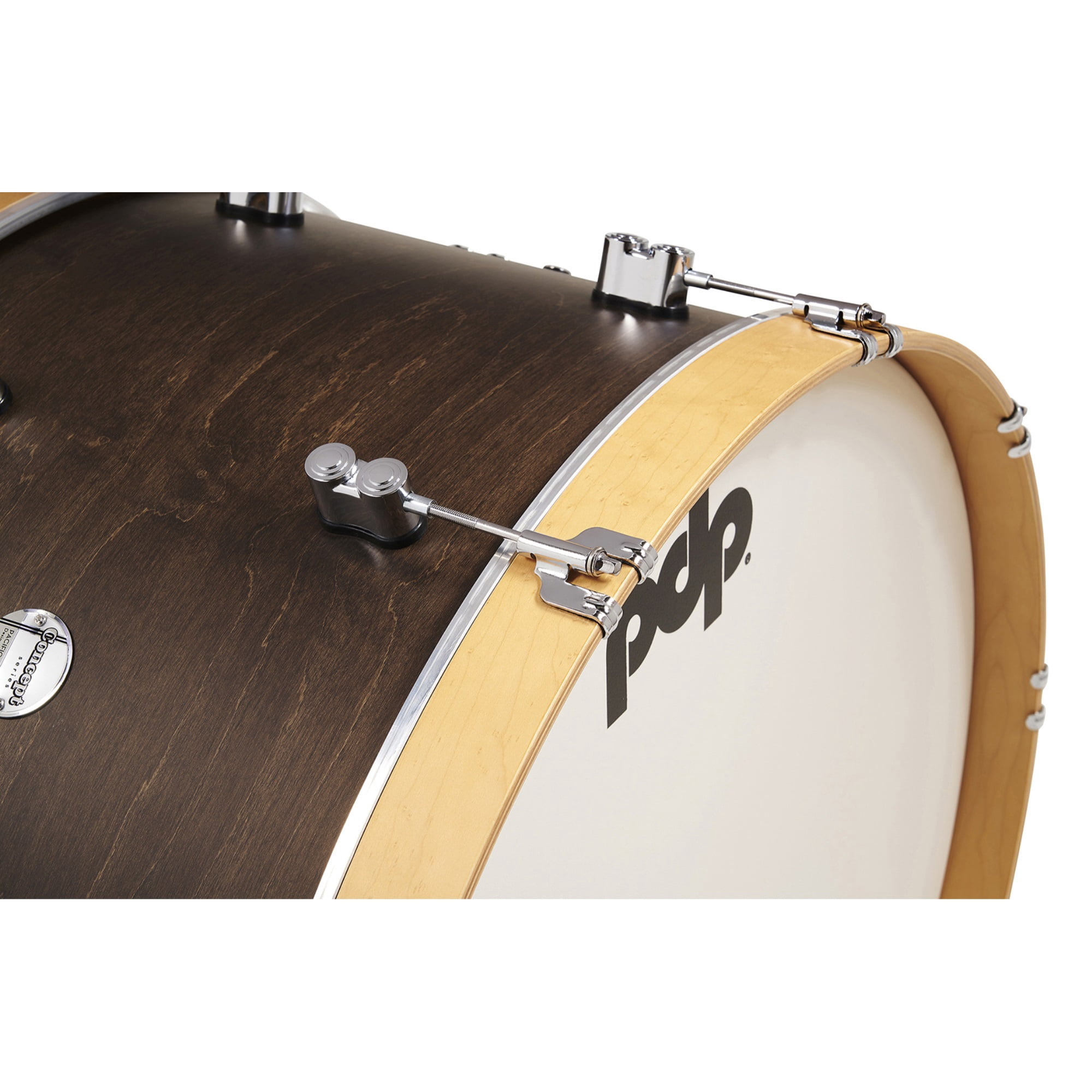 PDP by DW Concept Classic 3-Piece Shell Pack with 20 in. Bass Drum and Natural Hoops Walnut