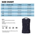 thumbnail image 5 of Lsque Copper-Gold Gloss Outline Peony Print Men's Cotton Blend Sleeveless Muscle Shirts (S-3XL)- Moisture Wicking, Odor Protection, UPF 30+,XX-Large, 5 of 8