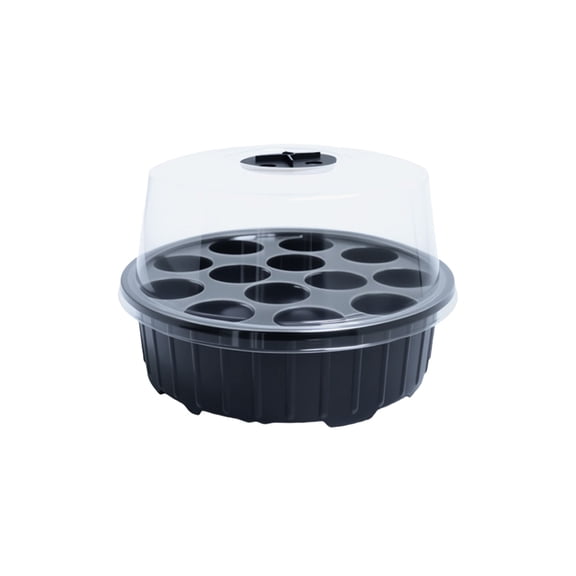 JHyouerji Seed Starting Tray Black Reusable Seed Starter Tray for Starting Vegetable,Flower Herb Seeds Indoor Grow Kit for Plant Seedlings Germination Success