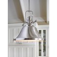 thumbnail image 3 of Sea Gull Lighting 6514401EN3-710 Stone Street - One Light Pendant in Contemporary Style - 13.25 inches wide by 12 inches high Bronze LED Brushed Nickel Finish with Satin Etched Glass, 3 of 3