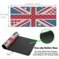 thumbnail image 6 of Union Jack Gaming XXL Mouse Pads British Flag Mouse Pad Shabby Chic Floral Style Mousepads Non-Slip Rubber Base Waterproof with Stitched Edges, 35.4" X 15.7" for Work/Game/Office/Home, 6 of 6