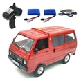 thumbnail image 1 of Vogacara RC Trucks Motor de simulación Auto regalos todoterreno/coche de carretera Unisex niñas niños Van eléctrico pasatiempos Rock vehículo Kits de construcción modelo Rojo Doble poder Vogacara FN010317-02B, 1 of 6