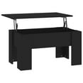 thumbnail image 5 of vidaXL Coffee Table Black 31.1"x19.3"x16.1" Engineered Wood, 5 of 8