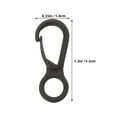 thumbnail image 2 of AURARMLET 400Ud Gancho Giratorio Plástico Negro Multifuncional Para Colgar Y Luces, 2 of 8
