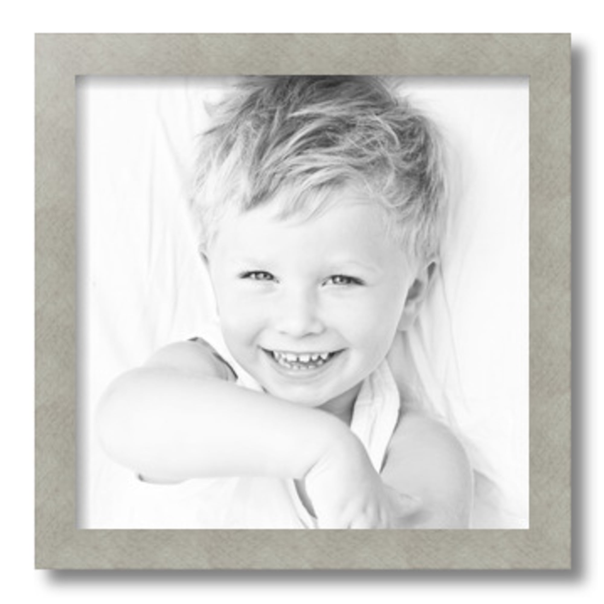 ArtToFrames 14" x 14" Classic Silver Picture Frame, 14x14 inch Gray MDF Poster Frame (WOM-4499), 3 Pack