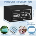 thumbnail image 3 of Wooden Dryer Sheet Holder With Lid Large Capacity Dustproof Softener Sheets Dispenser Easy Access Multipurpose Dryer Sheet Storage Box for Laundry Room Bathroom, 3 of 10