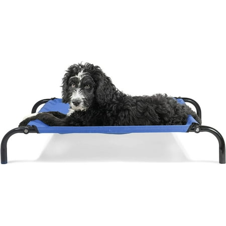 UPC: 0842229112054 | FurHaven Pet Dog Cot | Elevated Reinforced Pet Cot for Dogs & Cats Deep Blue Small