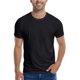 thumbnail image 2 of Camiseta lisa de cuello redondo ultrasuave para hombre: camiseta básica sostenible y transpirable para uso informal y deportivo, 2 of 4