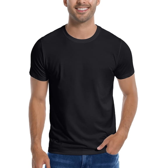 Letdown Mens Cotton T-Shirts Short Sleeve Casual Crew Neck Dress Tee Shirt Solid Soft Casual Shirts Summer Tops