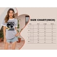 thumbnail image 6 of Hibeli Women Nasa Letter Tee Shirts Letter Print Contrast Color Retro T-shirts, 6 of 6