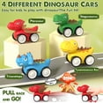 thumbnail image 3 of Toddler Toys for Boys 2 3 4 5+ Years Old, Dinosaur Toy Cars with Lights & Sounds, Toy Trucks Car for Boys, Pull Back Cars Baby Toys, 5 in 1 Car Carrier Truck Toy Sets, Best Birthday Christmas Gifts, 3 of 10