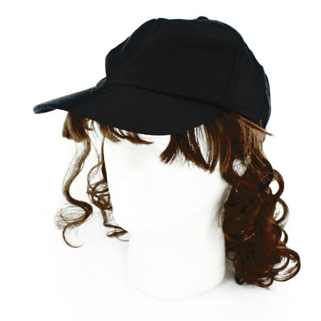 Billy Ray Mullet Costume Hat With Brown Hair