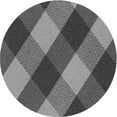 thumbnail image 1 of Ahgly Tapis Rond Lavable en Machine Intérieur Transitionnel Gris Foncé, 5 Pieds Rond, 1 of 7