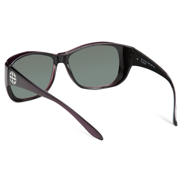 Polar Optics Women's Victoria FO-031 Fits Over Sunglasses Purple