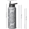 thumbnail image 3 of 40oz Dog Water Bottle Hydration Canteen for Dog Fans Camping Hiking Sports Vacuum Insulated Stainless Steel, 3 of 5