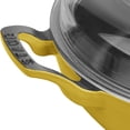 thumbnail image 6 of Staub Cast Iron 3.5-qt Braiser with Glass Lid - Citron, 6 of 7