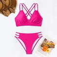 thumbnail image 6 of Bikini Set for Women Sporty Two Piece Swimsuit High Waisted Bottom Tummy Control Bathing Suit Comfortable Swimwear for Beach Activities Vacation Pool Party, 6 of 6
