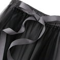 thumbnail image 2 of Jdlsppl Women's Long Tulle Skirt Cute Pastel Mesh Casual Fashion Elastic Waist Flowy Layered A Line Summer Pleated Skirts Black Grey One Size, 2 of 4