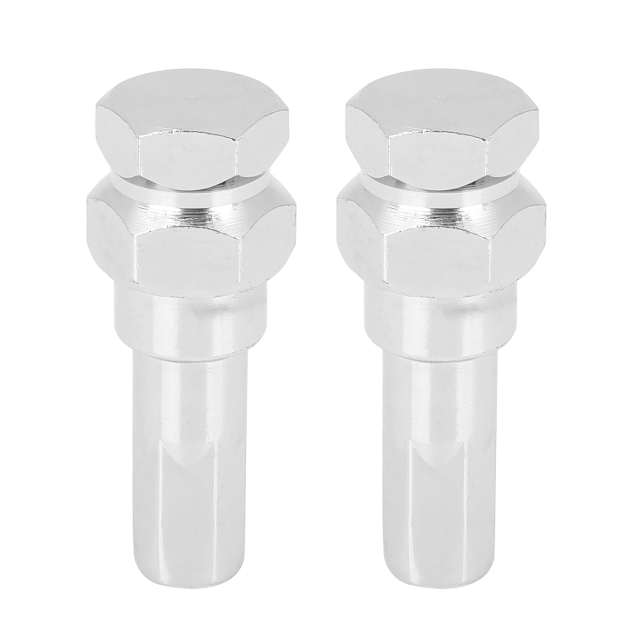 2 Pcs Chrome 6 Spline Wheel Lug Nut Drive Tuner Key Tool Lock 12mm for