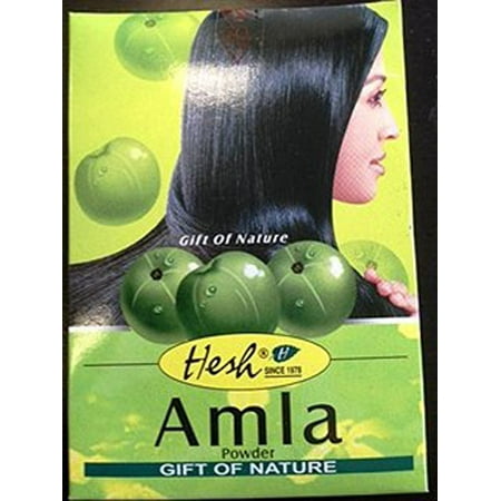 Hesh Herbal Amla / Indian Gooseberry Powder For Dark & Healthy Hair Naturally - 100 gms (Best Indian Hair Vendors)