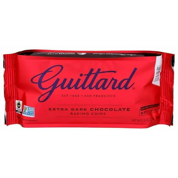 Guittard Baking Chips, 63% Extra Dark Chocolate, 11.5 oz