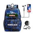 thumbnail image 2 of Mochila antirrobo con USB para mujer, bolso escolar de lona con cielo estrellado para adolescentes, estudiantes, niños y niñas, 2 of 4