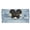 Black Cat Daisy Decoration, variant on Vibrant Floral Pattern Long Wallet for Travel, Leather Long Trifold Handbag with Inner Zip Section Multi Slot Trifold Wallet
