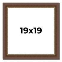 19x19 Copper and Brown Real Wood Picture Frame Width 2 inches | Interior Frame Depth 0.5 inches |