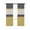 Gray Yellow, variant on Sage Green Morocco Blackout Curtains, Light Blocking Print Window Curtains, Modern Stitching Geometric Striped Grey Thermal Insulated Window Drapes for Living Room 2 Panels, 55"W x 39"L