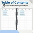 thumbnail image 4 of Meeting Notebook for Work with Action Items, Project Planner for Note Taking, Office, Business, 240 Pages, A4 (8.5"x11"), 4 of 8