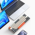 thumbnail image 4 of Teclado mecánico portátil para juegos, compacto, 68 teclas, Mini teclado de oficina con cable, teclado de oficina para Win/Mac/PC/portátil, 4 of 5
