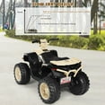 thumbnail image 4 of Costway 12V Kids 4-Wheeler ATV Quad Ride On Car w/ LED Light & Music Yellow, 4 of 10