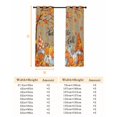 thumbnail image 6 of Fsddascl Orange Pumpkin Gnomes Fall Blackout Curtains for Bedroom/Living Room, Thermal Insulated Kitchen Curtains, Branches Thanksgiving Leaves Rustic Grommet Darkening Window Treatment 27.5"x39"x2, 6 of 6