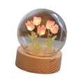 thumbnail image 1 of Luz de Noche de Flores Hecha un Mano Diy Lámpara de Noche de Tulipán Creativo Lindo Regalo de Navidad Decoración Delina del Hogar Luz de Noche Lámpara de Mesa para Dormitorio de, 1 of 7