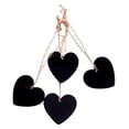 thumbnail image 5 of PBPBOX 10Pcs Black Wooden Heart Tags with Natural ng Decorative Tags for Home Decor, 5 of 6