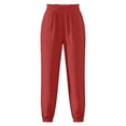 thumbnail image 5 of Women's Linen Jogger Pants Lightweight Cotton with Pockets 28 Inch Beach Travel, 5 of 6