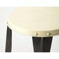thumbnail image 2 of Beaumont Lane Tabouret de Bar Industriel Sans Dossier en Noir et Blanc, 2 of 2