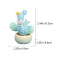 thumbnail image 3 of Sokhug Fake Cactus, Mini Potted Artificial Cactus, Small Fake Succulents for Bathroom Home Shelf Decor, Low Maintenance Fake Plants, Realistic Faux Plant for Office Desk, 3 of 6